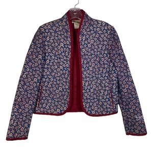 Vintage Ms Paquette Calico Print Quilted Jacket. Gunne Sax inspired. Size Medium